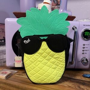 PINK Victoria's Secret Pineapple  Bag with Sunglasses mini cooler